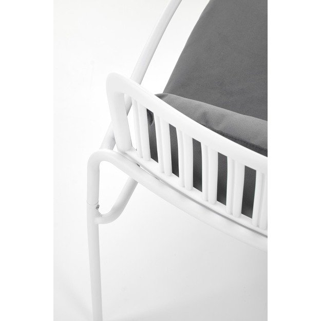 MELBY leisure chair, white / grey 8