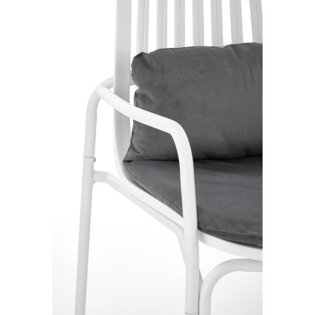 MELBY leisure chair, white / grey 7