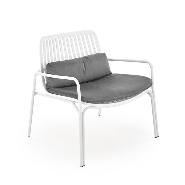 MELBY leisure chair, white / grey 11