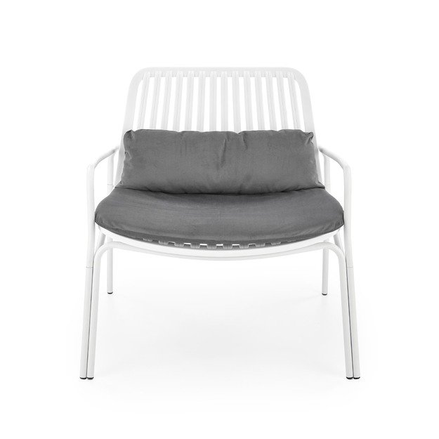 MELBY leisure chair, white / grey 21