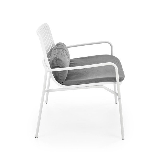 MELBY leisure chair, white / grey 4