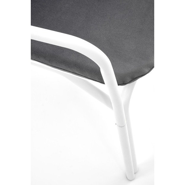 MELBY leisure chair, white / grey 20