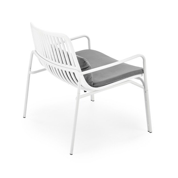 MELBY leisure chair, white / grey 17