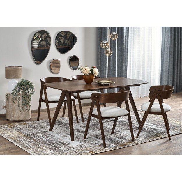 MIGUEL table walnut / walnut