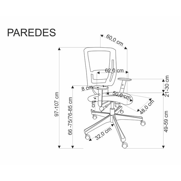 PAREDES office chair, black 1