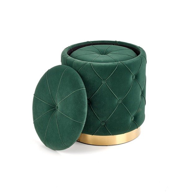 POLLY set of two stools, color: dark green 12