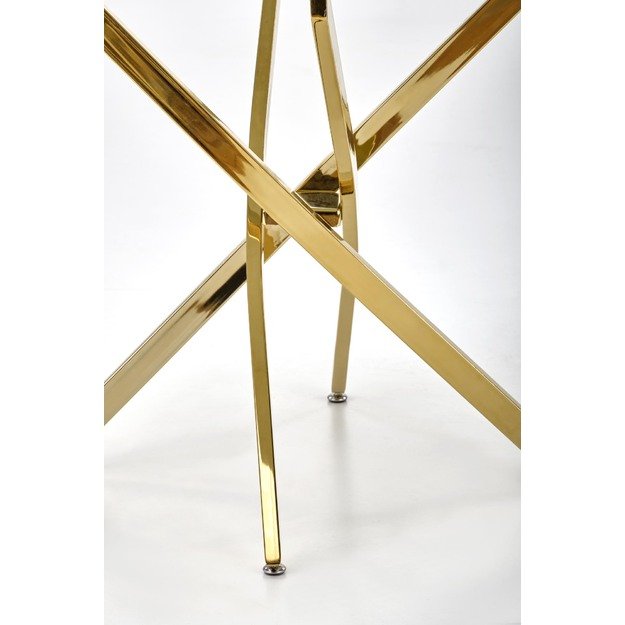 RAYMOND 2 table, black marble / gold 18