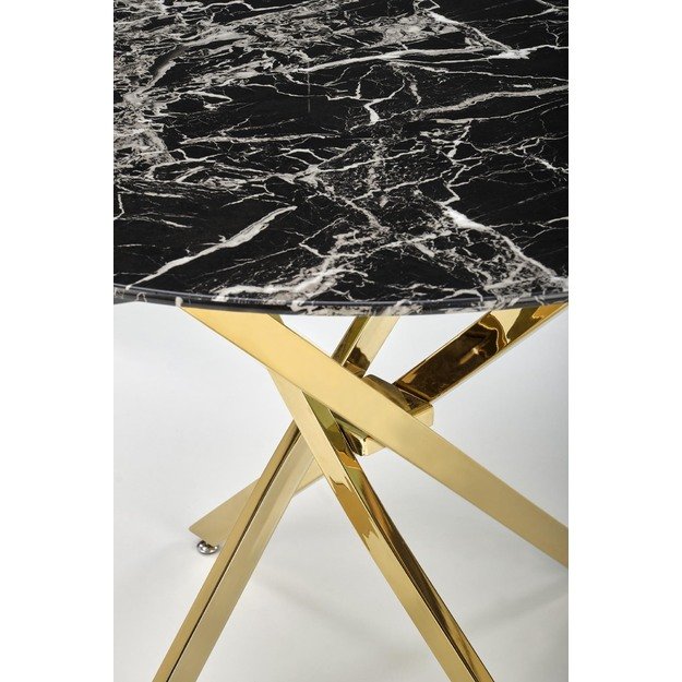 RAYMOND 2 table, black marble / gold 20