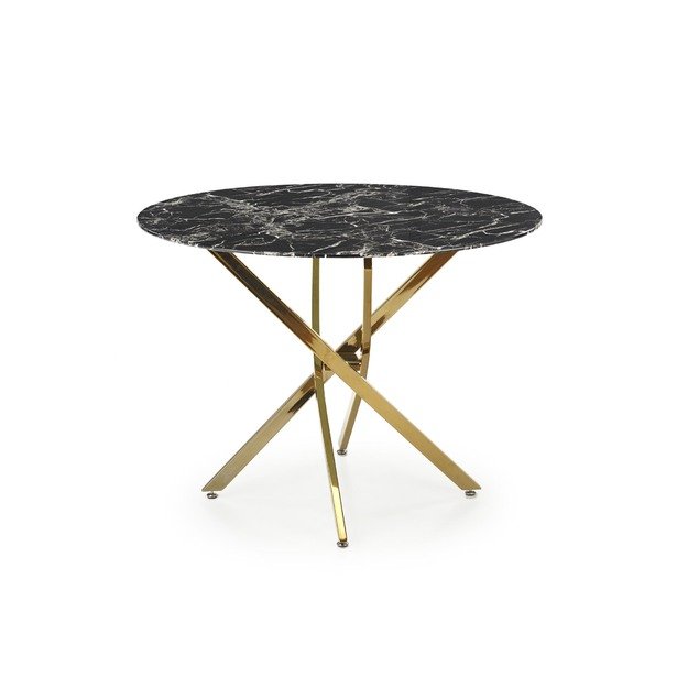 RAYMOND 2 table, black marble / gold 16