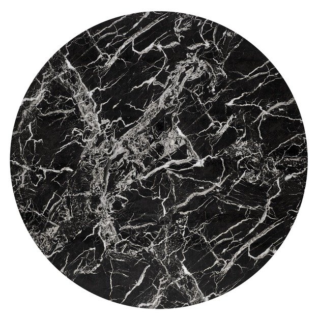 RAYMOND 2 table, black marble / gold 4