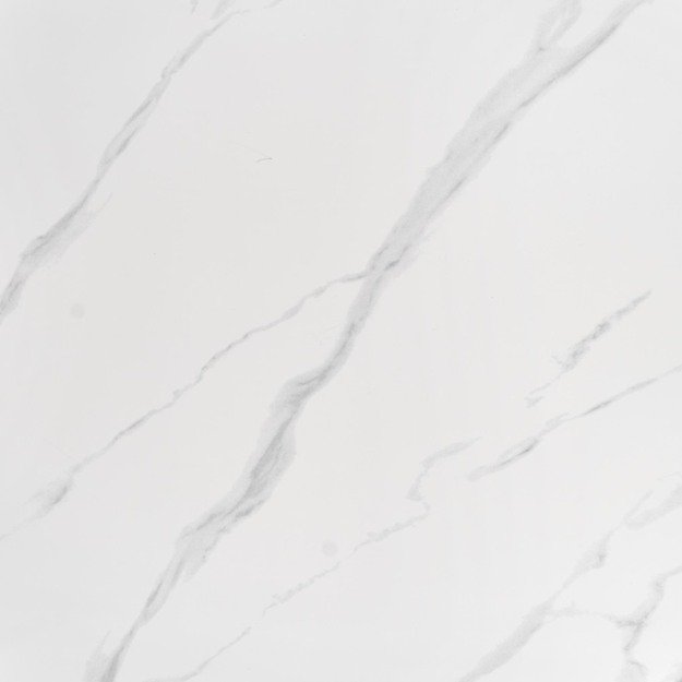 REGINALD table, color: top - white marble, legs - silver 13