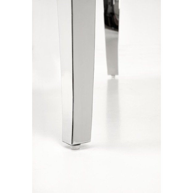 REGINALD table, color: top - white marble, legs - silver 16