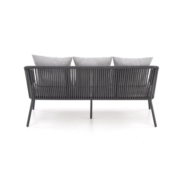 ROCCA garden set (sofa + 2 chairs + coffee table), dark grey / light grey 29