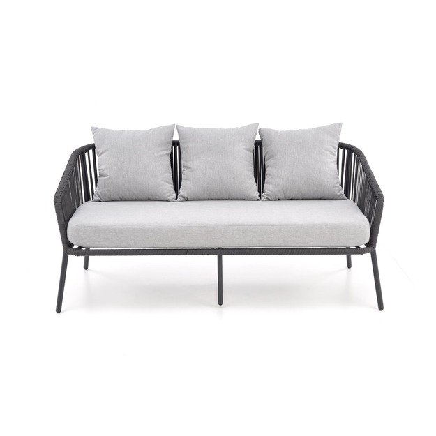ROCCA garden set (sofa + 2 chairs + coffee table), dark grey / light grey 27