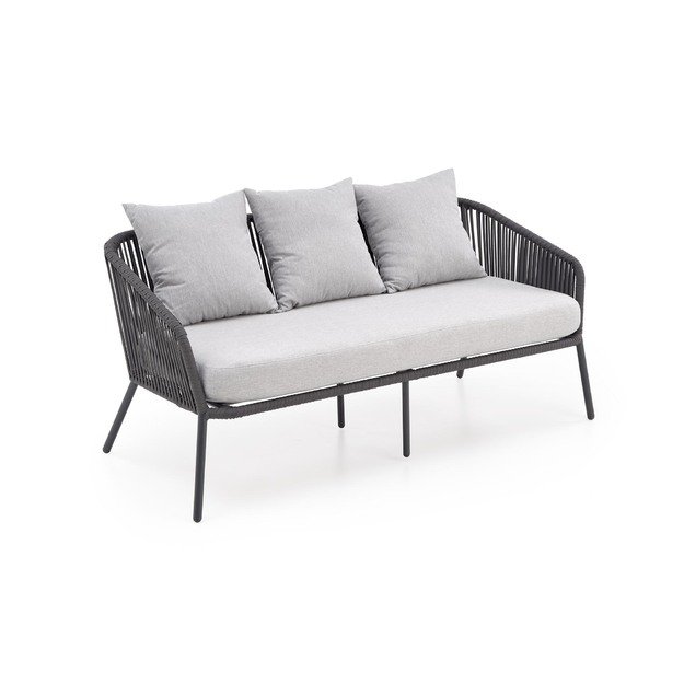 ROCCA garden set (sofa + 2 chairs + coffee table), dark grey / light grey 28