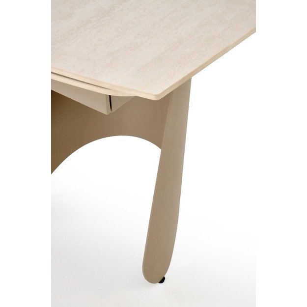 SALIX extension table, travertine / cashmere 17