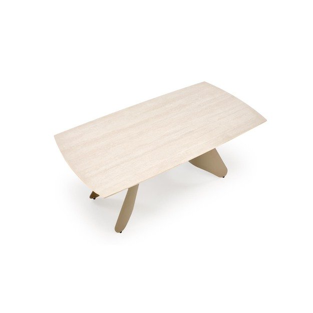 SALIX extension table, travertine / cashmere 5