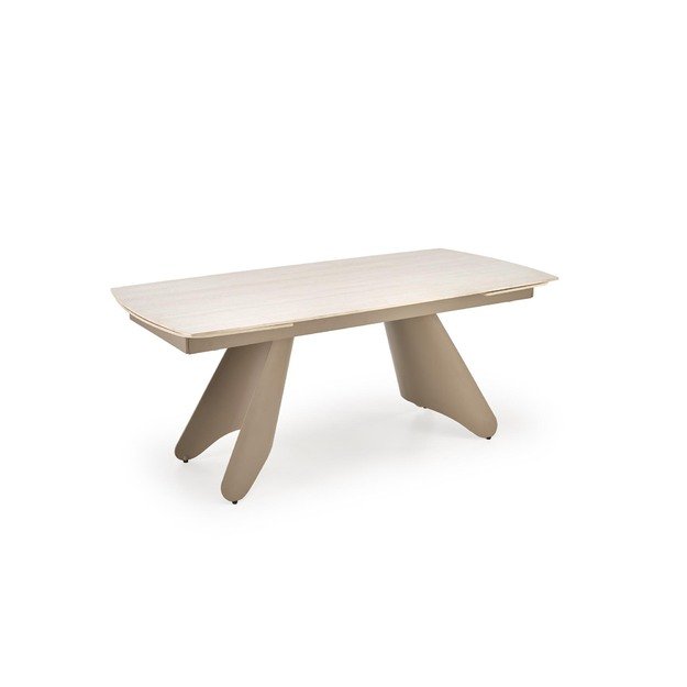 SALIX extension table, travertine / cashmere 8