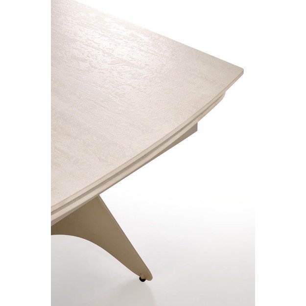 SALIX extension table, travertine / cashmere 1