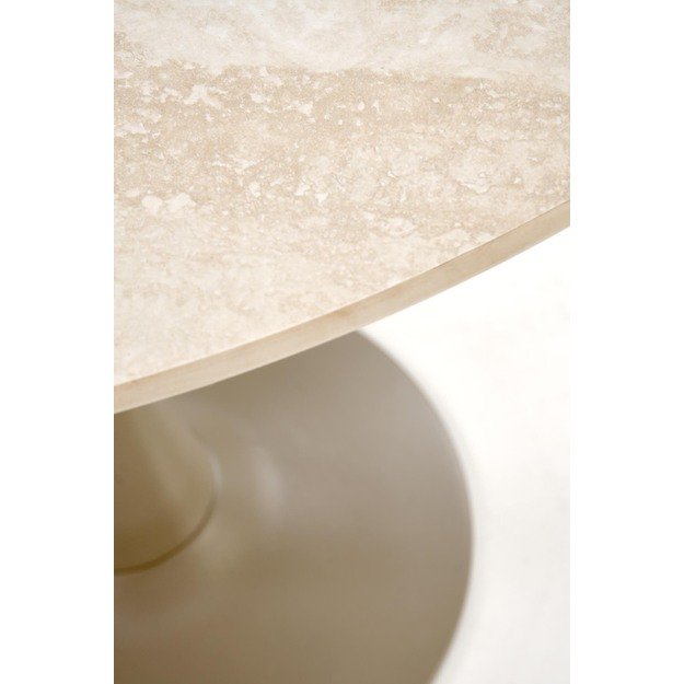 TOLIO round table, travertine / cashmere 9