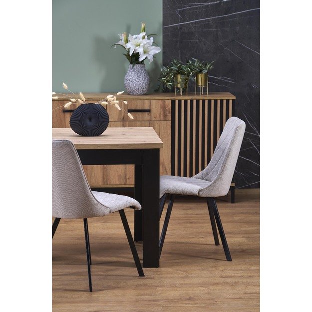 BAGIO extension table, atisan oak / black 13