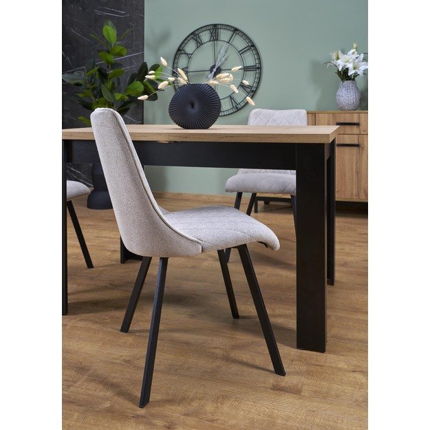 BAGIO extension table, atisan oak / black 14