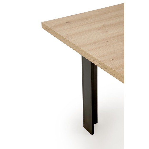 BAGIO extension table, atisan oak / black 15