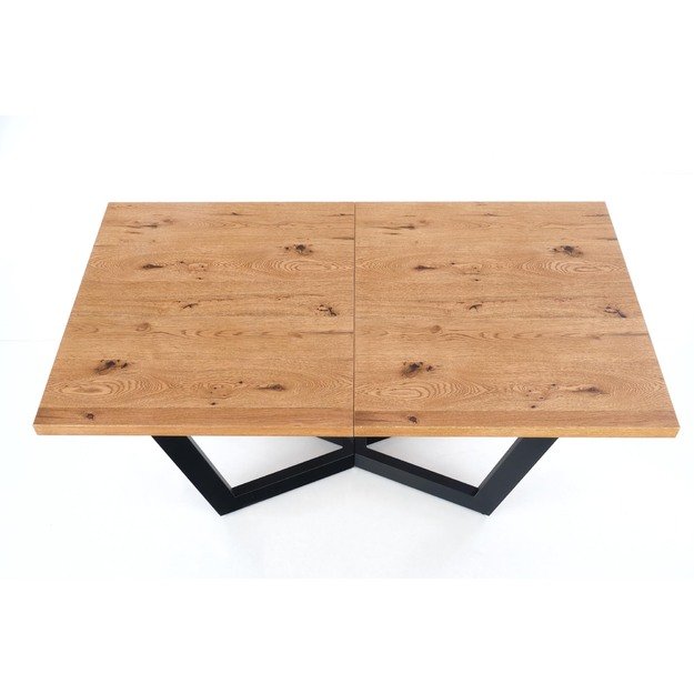 MASSIVE extension table, color: light oak / black 18