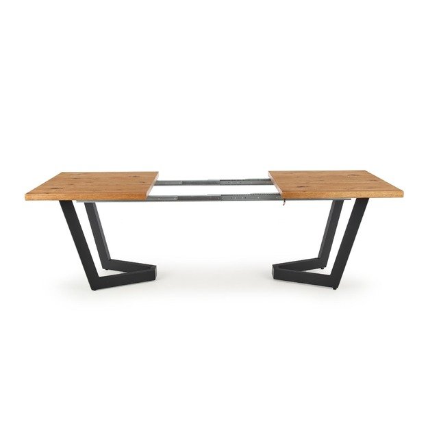 MASSIVE extension table, color: light oak / black 30