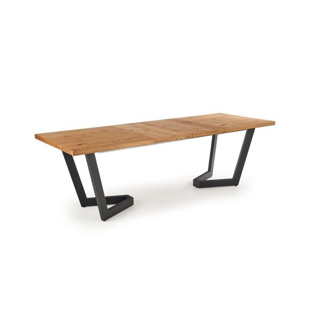 MASSIVE extension table, color: light oak / black 28