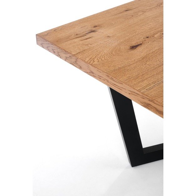 MASSIVE extension table, color: light oak / black 16