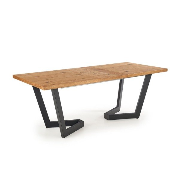 MASSIVE extension table, color: light oak / black 27
