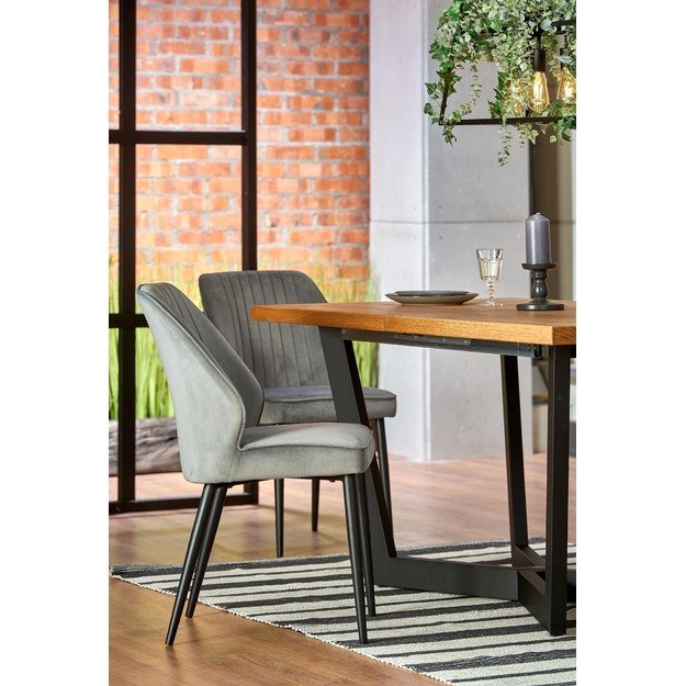 MASSIVE extension table, color: light oak / black 7