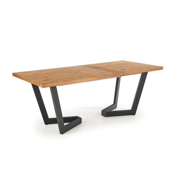 MASSIVE extension table, color: light oak / black 12