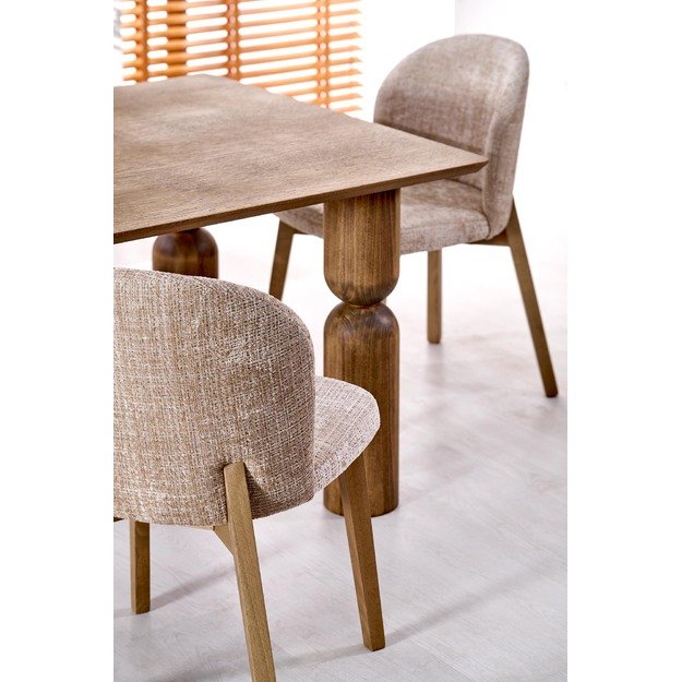JAPANDI extension table, color: light walnut / light walnut 13