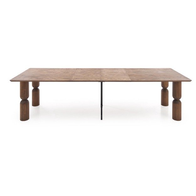 JAPANDI extension table, color: light walnut / light walnut 5