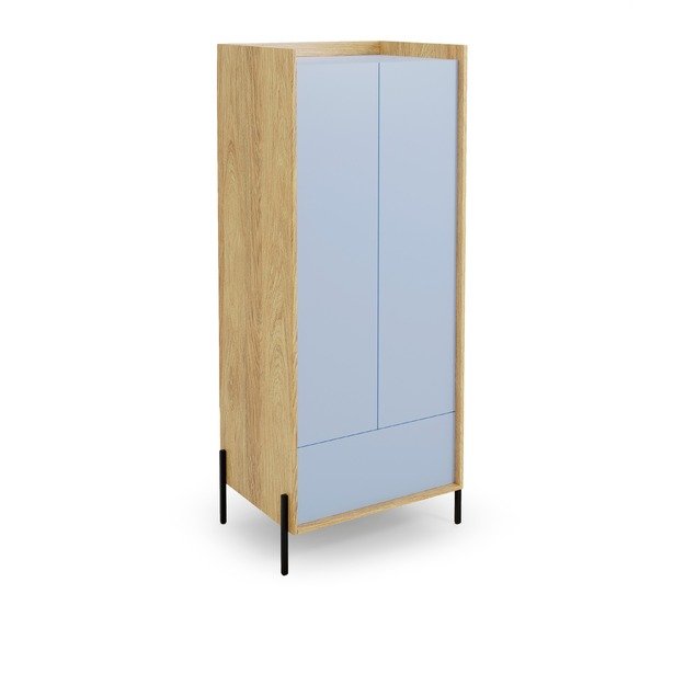 MOBIUS cabinet 2D color: hikora oak/blue horizon