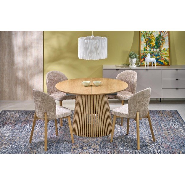 BASSO chair natural oak / CREMONA 14 (beige) 5