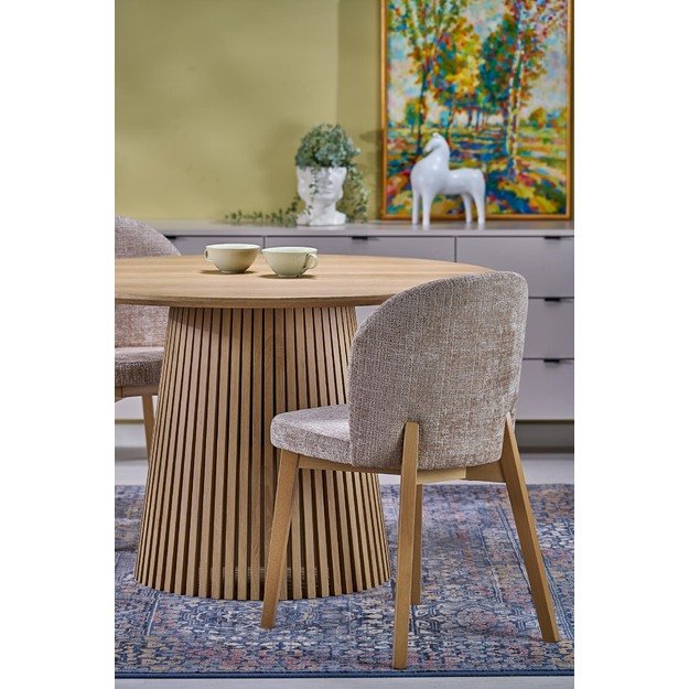 BASSO chair natural oak / CREMONA 14 (beige) 6
