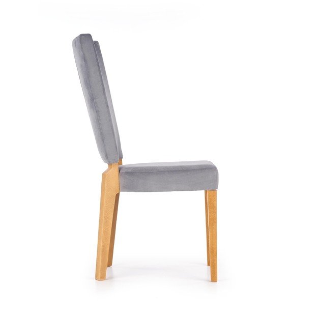 ROIS chair, color: honey oak / grey 8