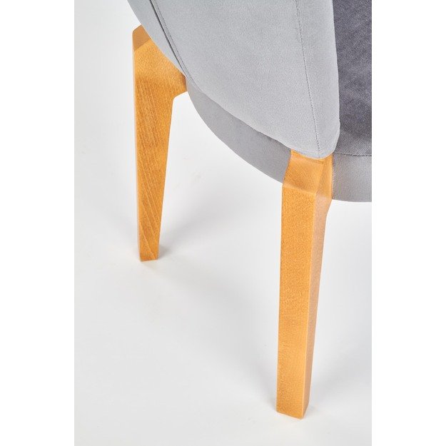 ROIS chair, color: honey oak / grey 1