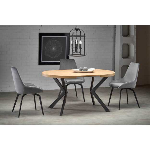 PERONI table golden oak/black