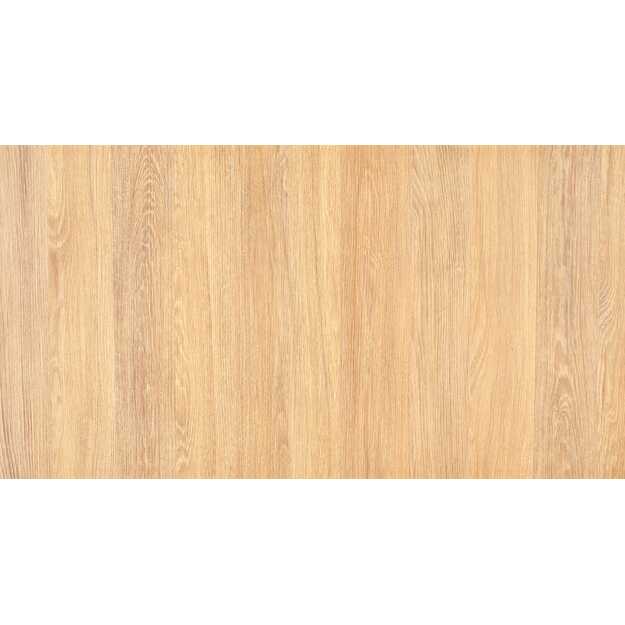 PERONI table golden oak/black 6