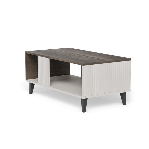 RANDOM 2 LAW-1 coffee table, color: cashmere / walnut / black 1
