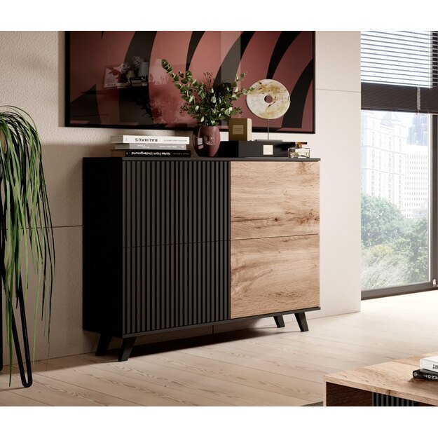 RANDOM KM-2 chest, color: wotan oak/black 7