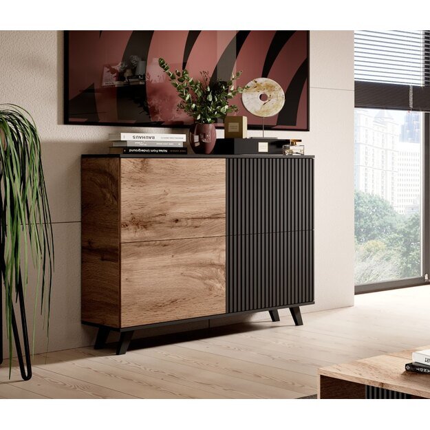 RANDOM KM-2 chest, color: wotan oak/black 8