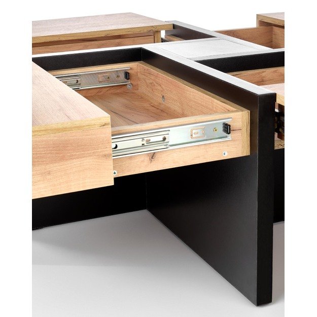 SEVILLA, c.table, craft oak / black 10