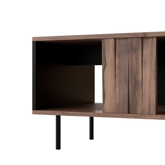 SWING coffe table, walnut / black 2