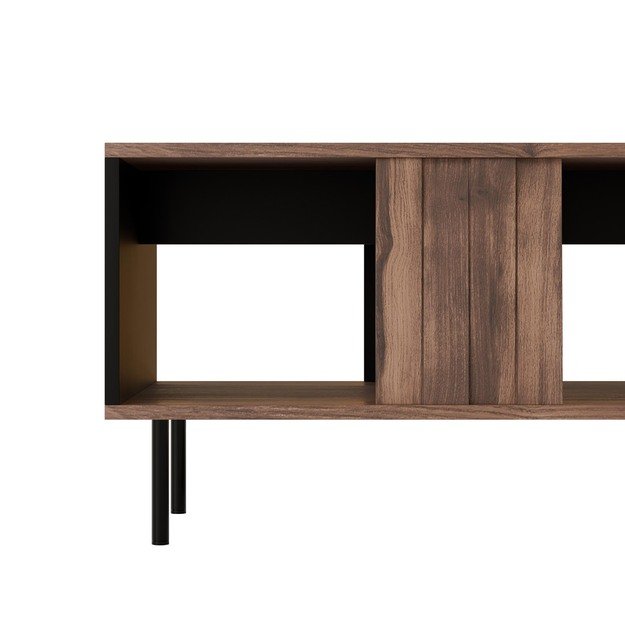 SWING coffe table, walnut / black 1