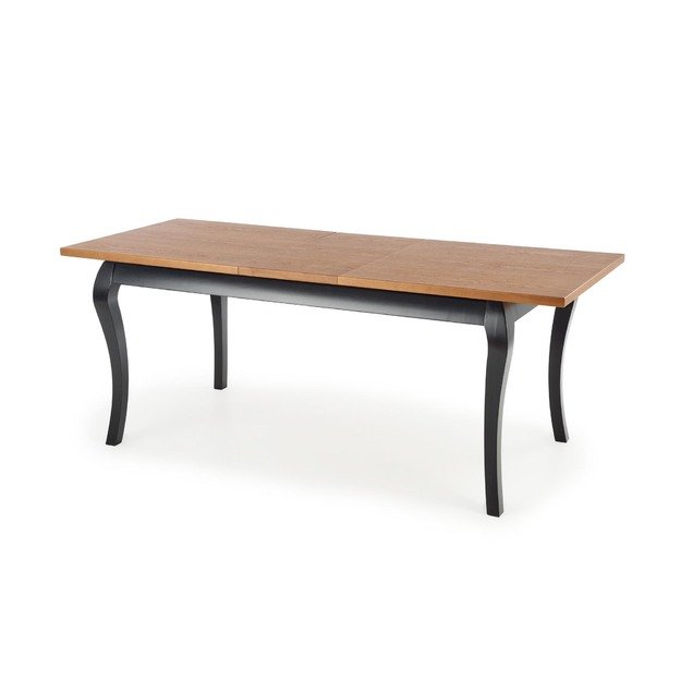WINDSOR extension table, color: dark oak/black 11